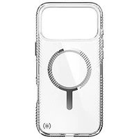 Speck Presidio Perfect-Clear Grip Fitted Hard Shell Case with MagSafe for iPhone 17 Pro Max - Clear/Silver