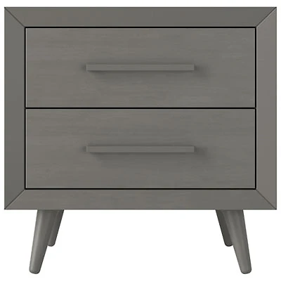 Cranbrook Contemporary 2-Drawer Kids Nightstand - Lunar Grey
