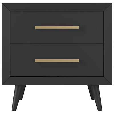 Cranbrook Contemporary 2-Drawer Kids Nightstand - Ebony