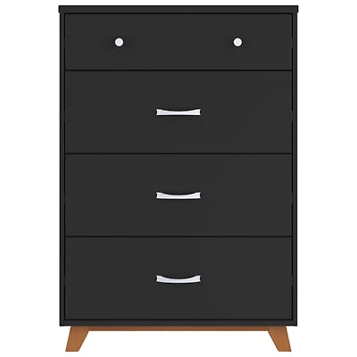 Soho Contemporary 4-Drawer Kids Chest - Ebony