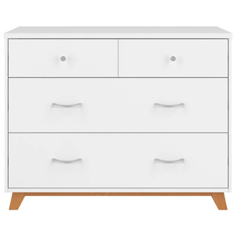 Soho Modern 3-Drawer Kids Dresser - White/Natural
