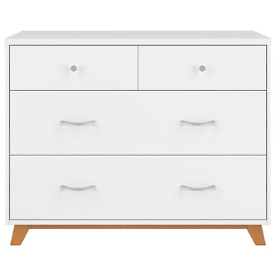 Soho Modern 3-Drawer Kids Dresser - White/Natural