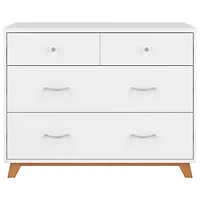 Soho Modern 3-Drawer Kids Dresser - White/Natural