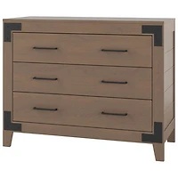 Lucas Rustic Country 3-Drawer Kids Dresser - Dusty Heather