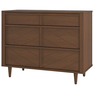 Surrey Hill Modern 3-Drawer Kids Dresser - Toasted Chestnut