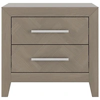 Kieran Transitional 2-Drawer Kids Nightstands - Crescent Grey