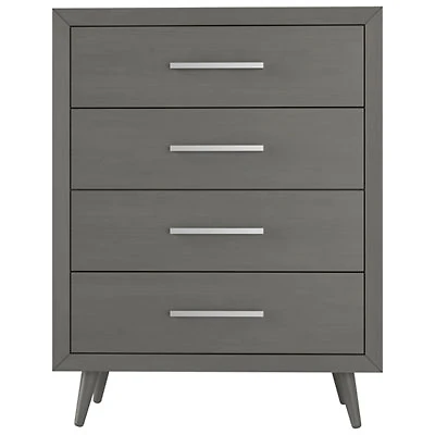 Cranbrook Contemporary 4-Drawer Kids Chest - Lunar Grey