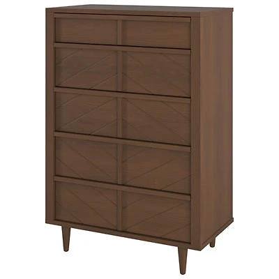 Surrey Hill Modern 5-Drawer Kids Chest - Toasted Chestnut