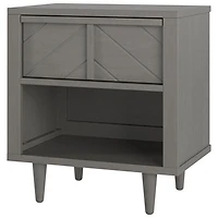 Surrey Hill Modern 1-Drawer Kids Nightstand - Lunar Grey