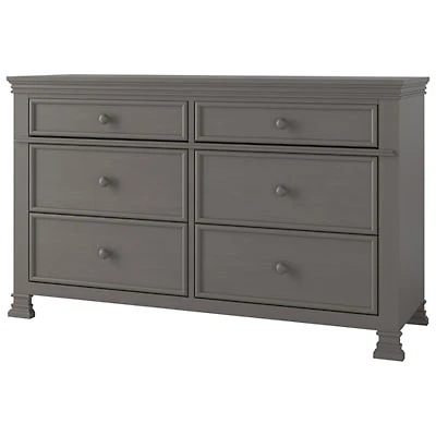 Westgate Traditional 6-Drawer Kids Dressers - Chelsea Grey