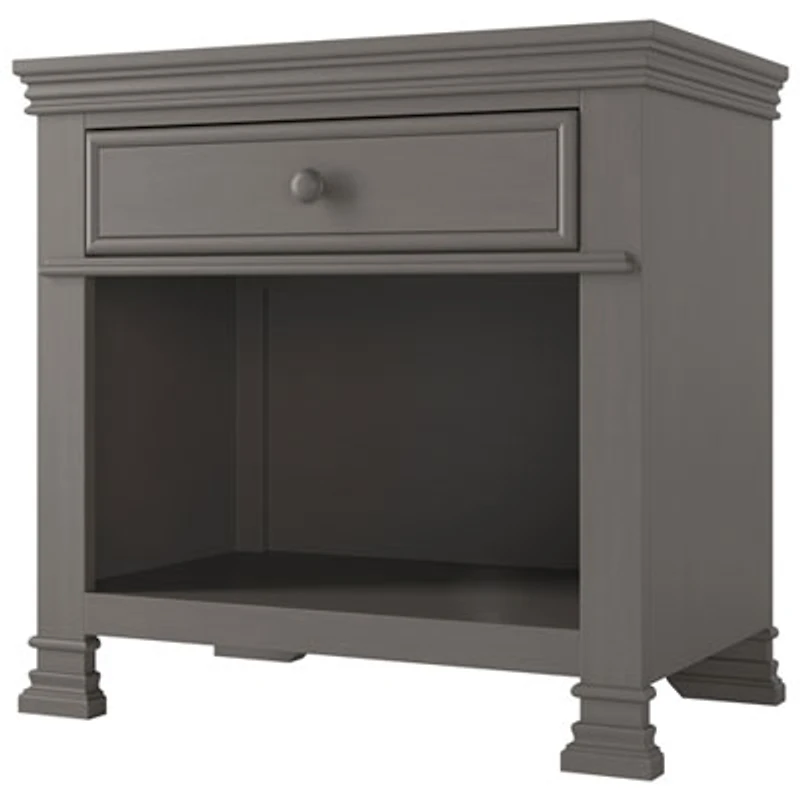 Westgate Traditional 1-Drawer Kids Nightstands - Chelsea Grey
