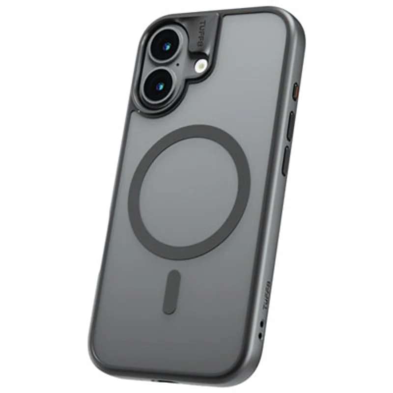 TUFF8 GlideGuard Fitted Soft Shell Case with MagSafe for iPhone 17 - Smoke Black