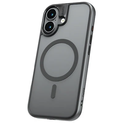 TUFF8 GlideGuard Fitted Soft Shell Case with MagSafe for iPhone 17 - Smoke Black