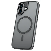 TUFF8 GlideGuard Fitted Soft Shell Case with MagSafe for iPhone 17 - Smoke Black