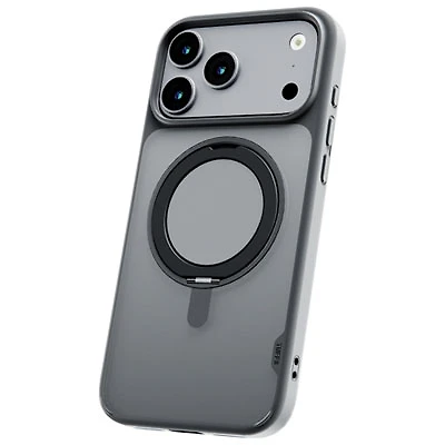 TUFF8 Glide 360 Fitted Hard Shell Case with MagSafe for iPhone 17 Pro Max - Smoke Black