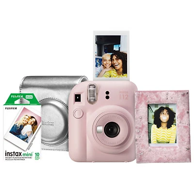 Fujifilm Instax Mini 12 Instant Camera Gift Set - Blossom Pink