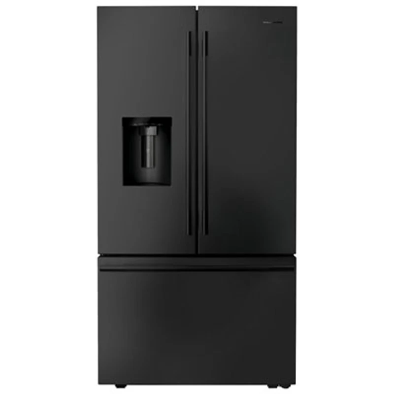 Kitchenaid 36" 30 Cu. Ft. French Door Refrigerator with Water Dispenser (KRFF436SBE) - Black