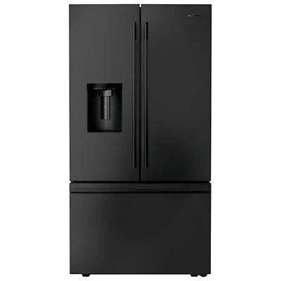 Kitchenaid 36" 30 Cu. Ft. French Door Refrigerator with Water Dispenser (KRFF436SBE) - Black