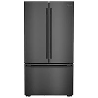 Kitchenaid 36" 24.3 Cu. Ft. French Door Refrigerator with Water Dispenser (KRFC236SBE) - Black Ore