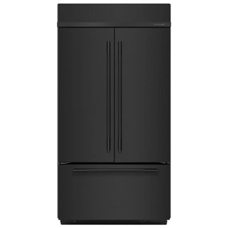 Kitchenaid 42" 24.2 Cu. Ft. Built-in French Door Refrigerator (KBFN542SBE) - Black Ore