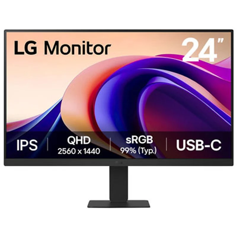Open Box - LG 24" QHD 100Hz 5ms GTG IPS LCD Monitor (24U631A-B) - Black