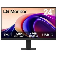 Open Box - LG 24" QHD 100Hz 5ms GTG IPS LCD Monitor (24U631A-B) - Black