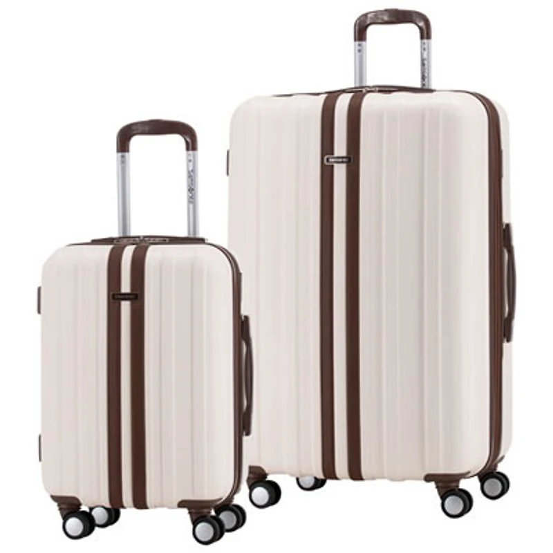 Open Box - Samsonite Spectacular LTD 2-Piece Hard Side Expandable Luggage Set - Beige/Brown