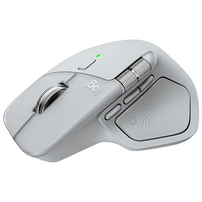 Logitech MX Master 4 Bluetooth Optical Mouse - Pale Grey