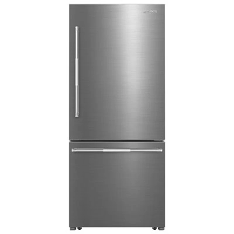 Smeg 30" 16.1 Cu. Ft. Bottom Freezer Refrigerator (BM30URXI) - Stainless Steel