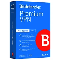 Bitdefender Premium VPN (PC/Mac/iOS/Android) - 10 Device - 1 Year - Digital Download