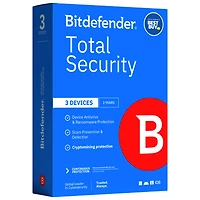 Bitdefender Total Security (PC/Mac/iOS/Android) - 3 Device - 1 User - 2 Year - Digital Download - Only at Best Buy
