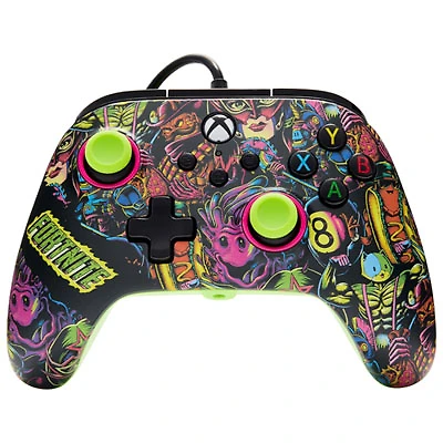 PowerA Advantage Wired Controller for Xbox Series X|S - Fortnite Glow