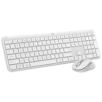 Logitech MK955 Signature Slim Bluetooth Optical Keyboard & Mouse Combo - White - English