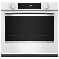 KitchenAid 30" 5.0 Cu. Ft. True Convection Electric Wall Oven (KOES730SWH) - White