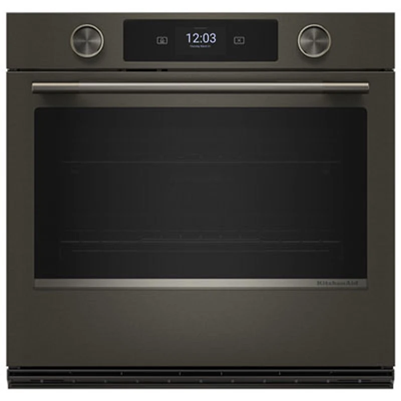 KitchenAid 30" 5.0 Cu. Ft. True Convection Electric Wall Oven (KOES730SBE) - Black Ore