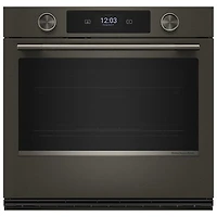 KitchenAid 30" 5.0 Cu. Ft. True Convection Electric Wall Oven (KOES730SBE) - Black Ore