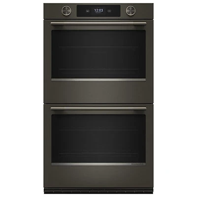 KitchenAid 30" 10.0 Cu. Ft. True Convection Electric Wall Oven (KOED730SBE) - Black Ore
