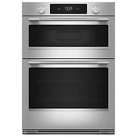 KitchenAid 27" 5 Cu. Ft. Combination True Convection Electric Wall Oven (KOEC727SPS) - PrintShield Stainless