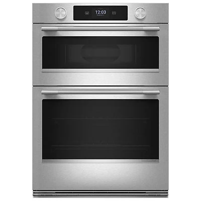 KitchenAid 30" 5 Cu. Ft. Combination True Convection Electric Wall Oven (KOEC730SPS) - PrintShield Stainless