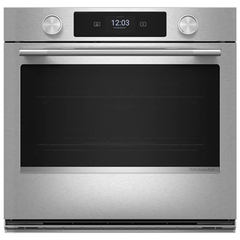 KitchenAid 26" 4.3 Cu. Ft. True Convection Electric Wall Oven (KOES727SPS) - PrintShield Stainless