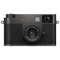 Open Box - Fujifilm X Half Optical Zoom Digital Camera - Charcoal Silver