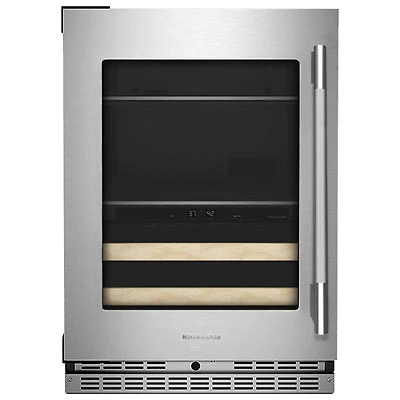 Kitchenaid 4.89 Cu. Ft. Freestanding Bar Fridge (KUBL524SPS) - PrintShield Stainless Finish