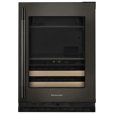 Kitchenaid 4.89 Cu. Ft. Freestanding Bar Fridge (KUBR524SBE) - Black Ore
