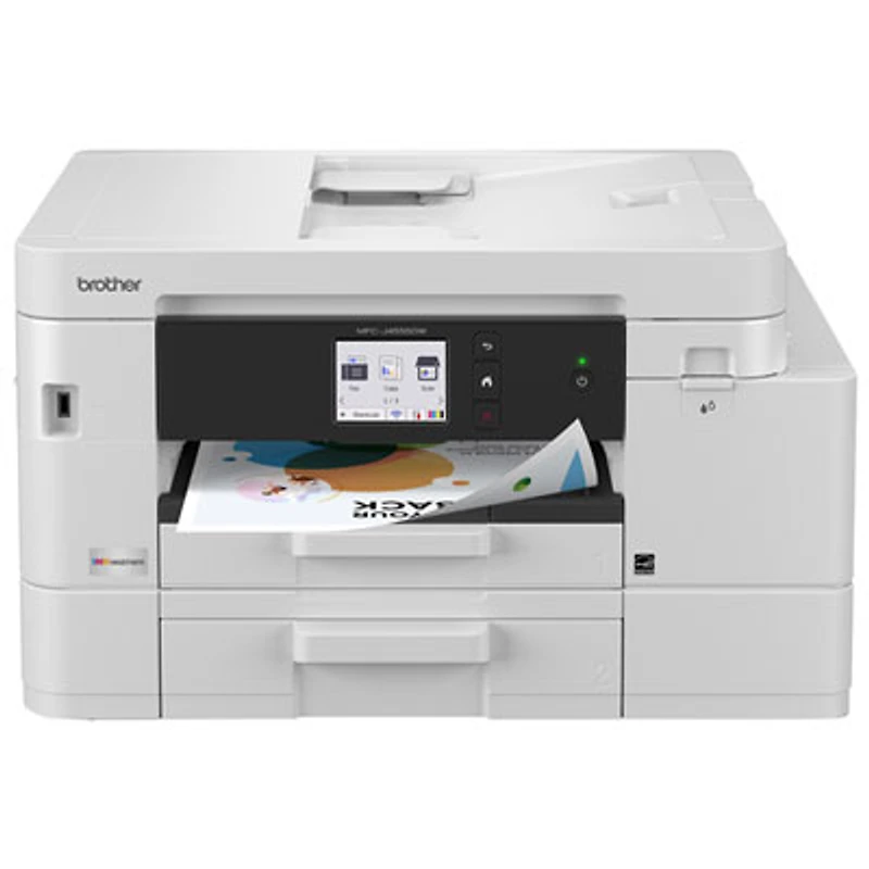Brother MFCJ4555DW Colour Wireless All-In-One Inkjet Printer with INKvestment Tank - White
