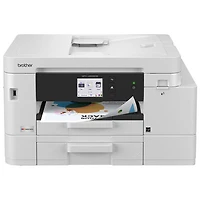 Brother MFCJ4555DW Colour Wireless All-In-One Inkjet Printer with INKvestment Tank - White