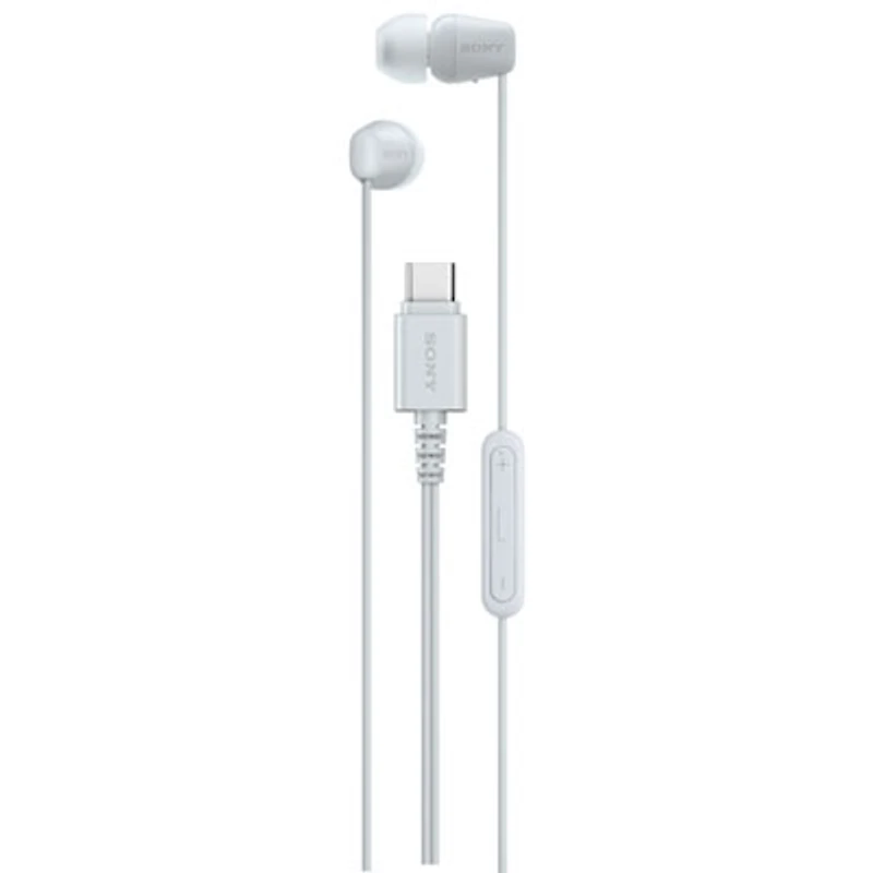 Sony IER-EX15C In-Ear Earbuds with USB-C Connector - White