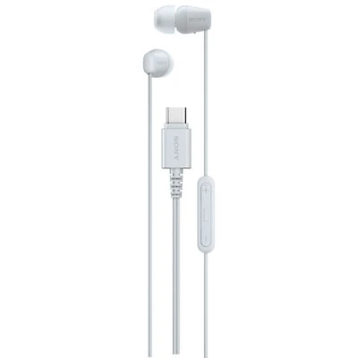 Sony IER-EX15C In-Ear Earbuds with USB-C Connector - White