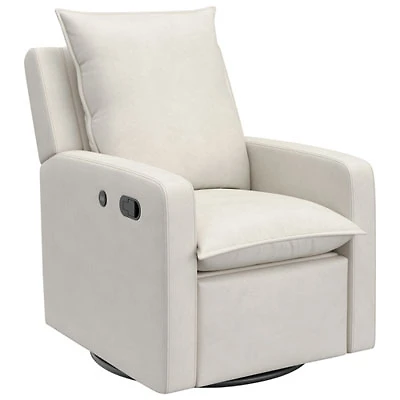 Storkcraft Timeless Recliner Glider with USB Charging Port - Ivory