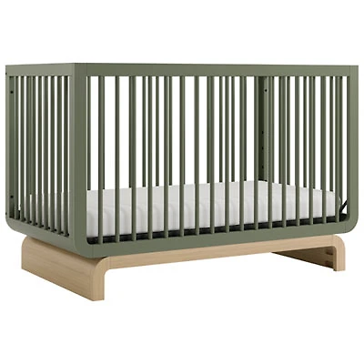 Storkcraft Santorini Deluxe 5-In-1 Convertible Crib - Olive with Driftwood