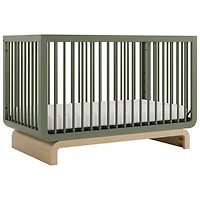 Storkcraft Santorini Deluxe 5-In-1 Convertible Crib - Olive with Driftwood